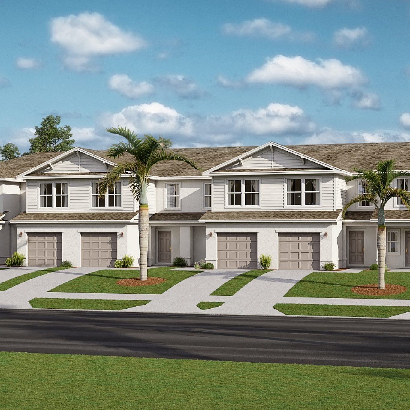 LEH Portico Rend Cantabria 6 Unit TH Sch 1 elev